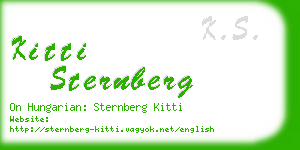 kitti sternberg business card